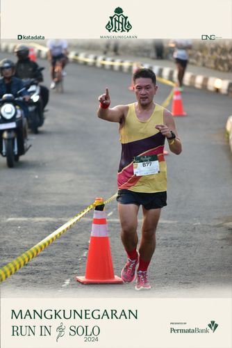 Race photo from Mangkunegaran Run 2024