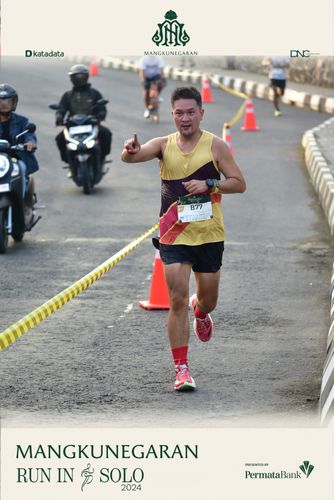 Race photo from Mangkunegaran Run 2024