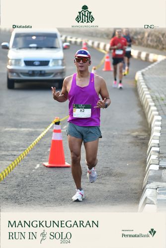 Race photo from Mangkunegaran Run 2024