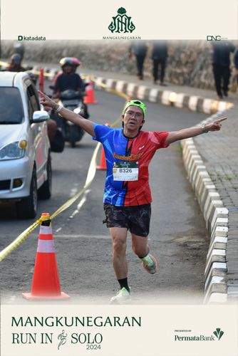 Race photo from Mangkunegaran Run 2024