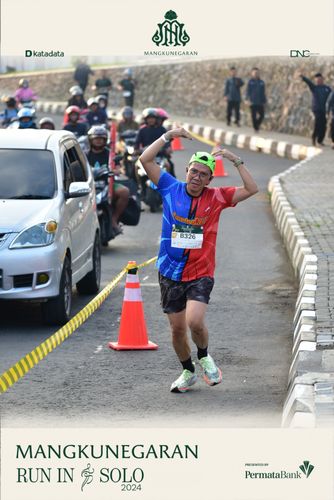Race photo from Mangkunegaran Run 2024