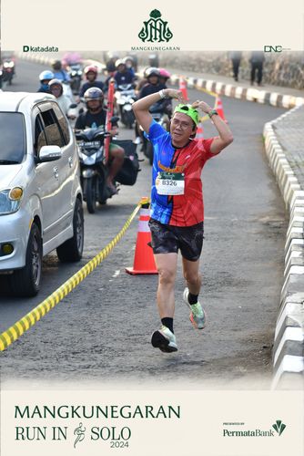 Race photo from Mangkunegaran Run 2024