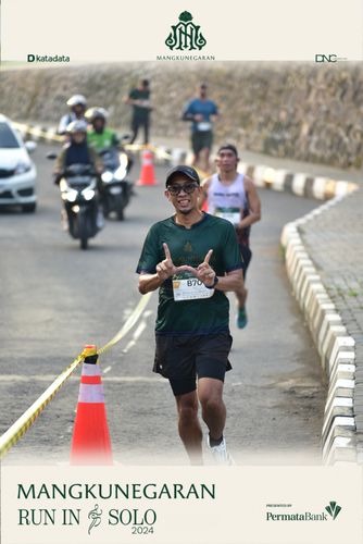 Race photo from Mangkunegaran Run 2024