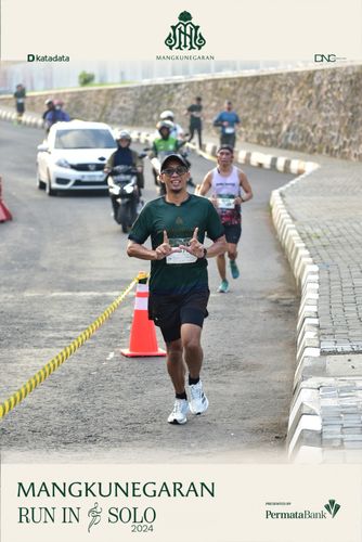 Race photo from Mangkunegaran Run 2024