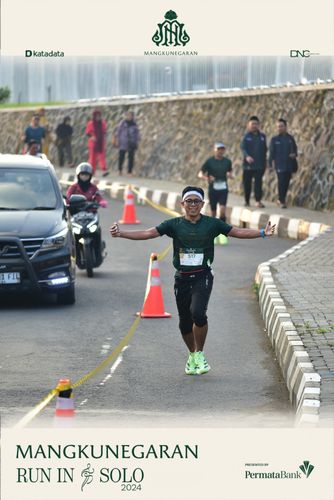 Race photo from Mangkunegaran Run 2024