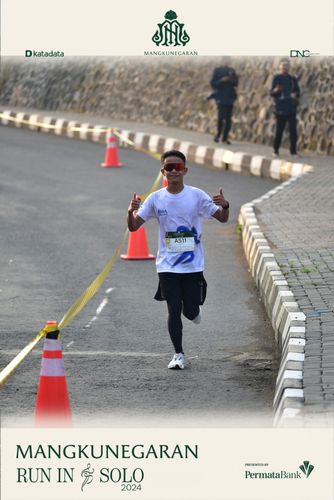 Race photo from Mangkunegaran Run 2024