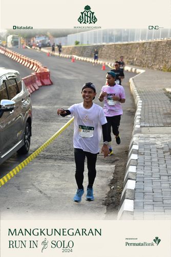 Race photo from Mangkunegaran Run 2024