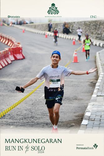 Race photo from Mangkunegaran Run 2024