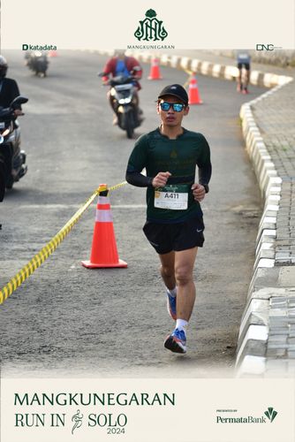 Race photo from Mangkunegaran Run 2024