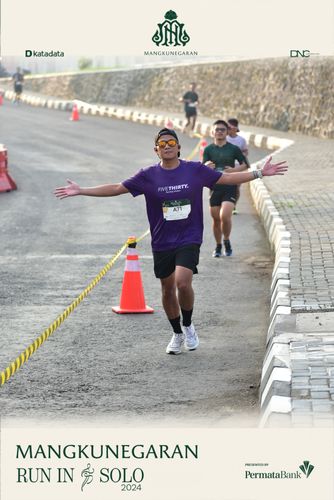 Race photo from Mangkunegaran Run 2024