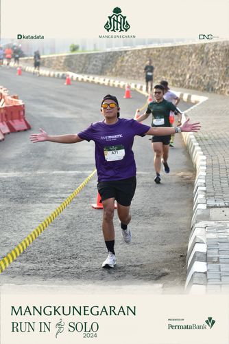 Race photo from Mangkunegaran Run 2024