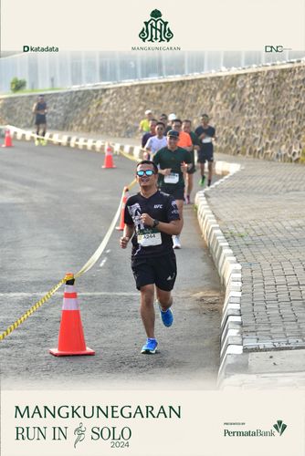 Race photo from Mangkunegaran Run 2024