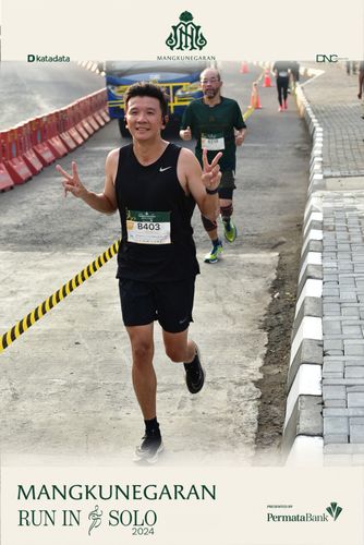 Race photo from Mangkunegaran Run 2024