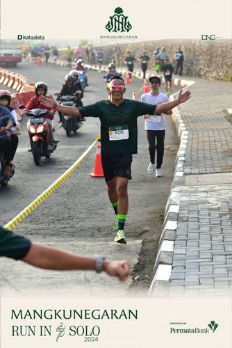 Race photo from Mangkunegaran Run 2024