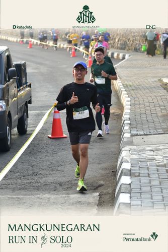 Race photo from Mangkunegaran Run 2024