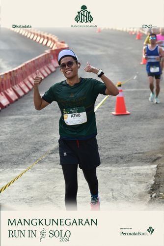 Race photo from Mangkunegaran Run 2024