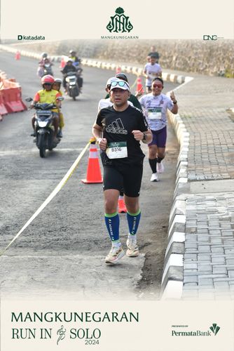 Race photo from Mangkunegaran Run 2024