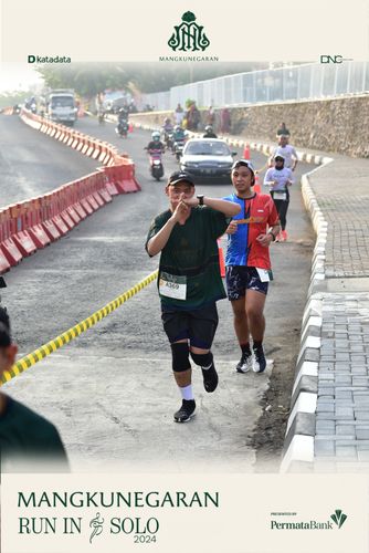 Race photo from Mangkunegaran Run 2024