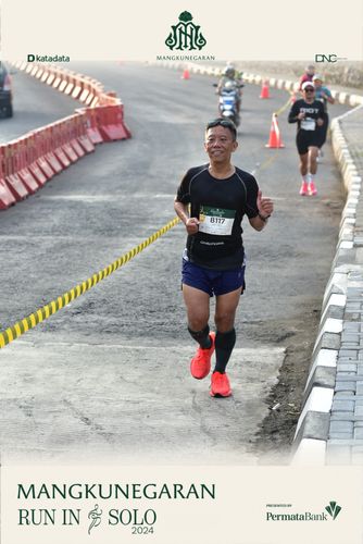 Race photo from Mangkunegaran Run 2024