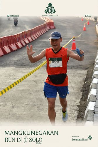 Race photo from Mangkunegaran Run 2024