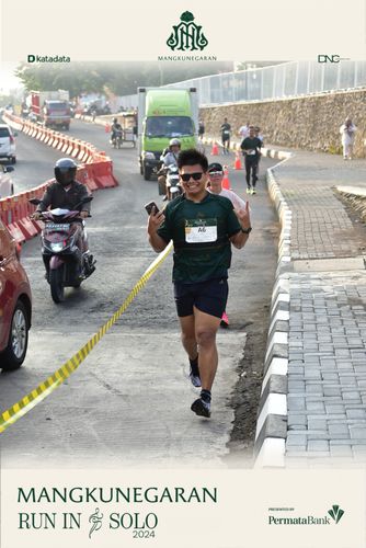 Race photo from Mangkunegaran Run 2024