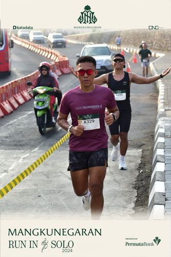 Race photo from Mangkunegaran Run 2024