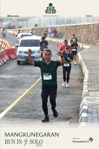 Race photo from Mangkunegaran Run 2024