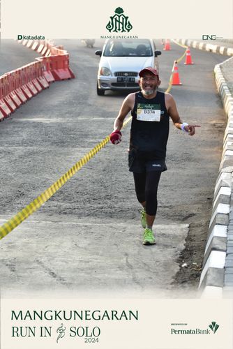 Race photo from Mangkunegaran Run 2024