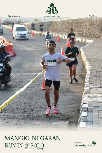 Race photo from Mangkunegaran Run 2024