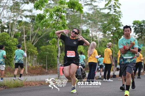 Race photo from Arutmin Borneo Run 2024