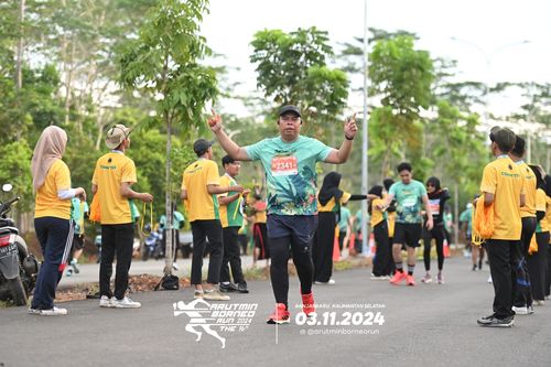 Race photo from Arutmin Borneo Run 2024
