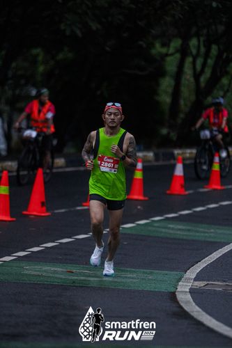 Race photo from Smartfren Run 2024