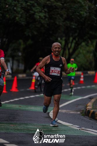 Race photo from Smartfren Run 2024