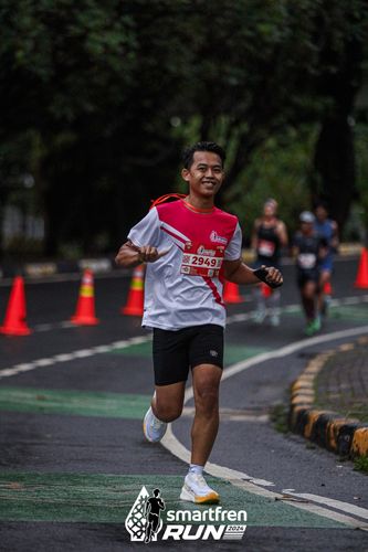 Race photo from Smartfren Run 2024