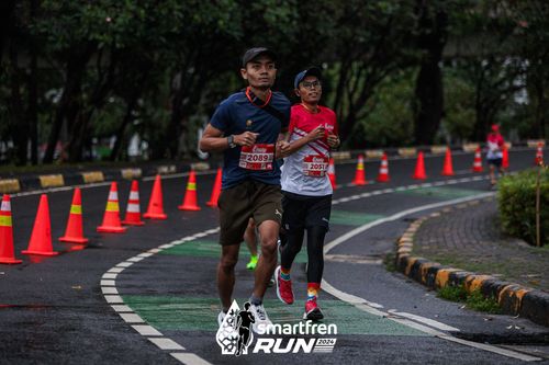 Race photo from Smartfren Run 2024