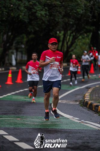 Race photo from Smartfren Run 2024