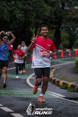 Race photo from Smartfren Run 2024