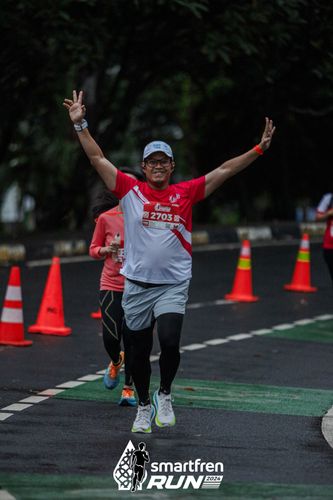 Race photo from Smartfren Run 2024
