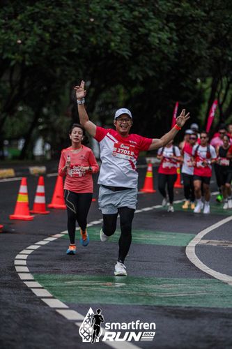 Race photo from Smartfren Run 2024