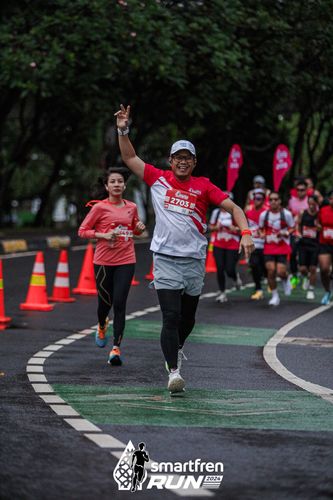 Race photo from Smartfren Run 2024