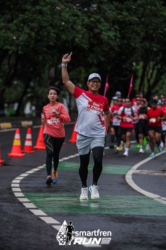 Race photo from Smartfren Run 2024