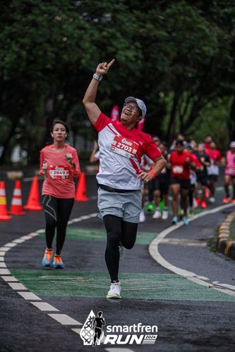 Race photo from Smartfren Run 2024