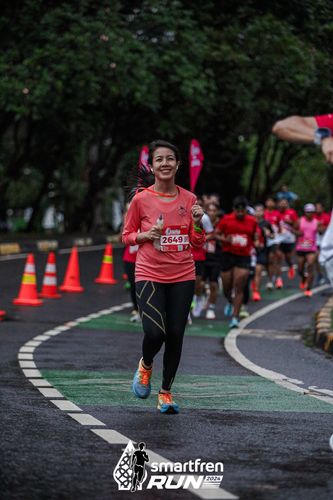Race photo from Smartfren Run 2024