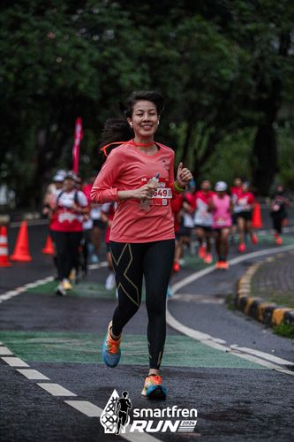 Race photo from Smartfren Run 2024