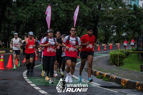 Race photo from Smartfren Run 2024