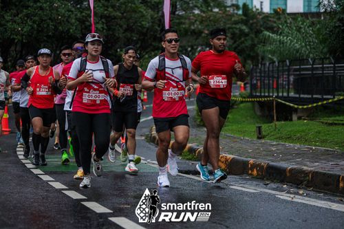 Race photo from Smartfren Run 2024