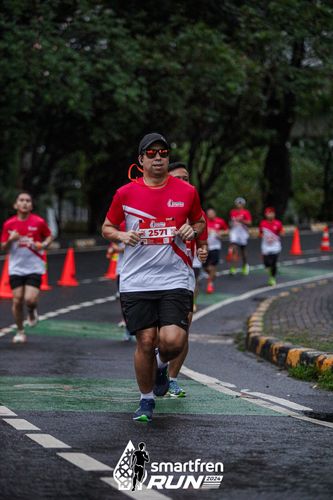 Race photo from Smartfren Run 2024