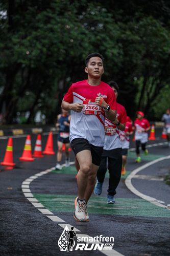 Race photo from Smartfren Run 2024