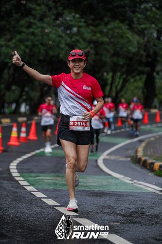 Race photo from Smartfren Run 2024