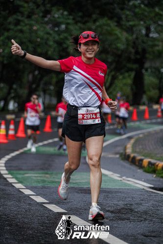 Race photo from Smartfren Run 2024
